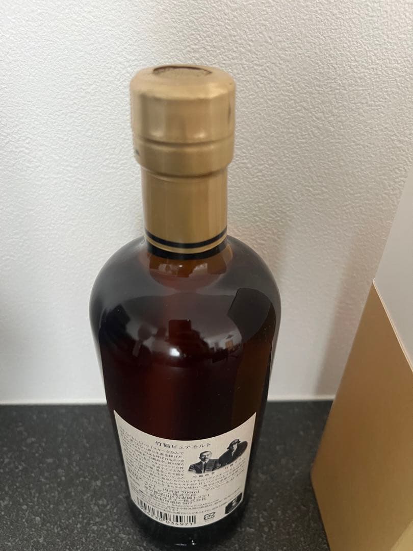 Nikka 竹鶴 ピュアモルト 旧ラベル ウイスキー 43度 700mlと箱