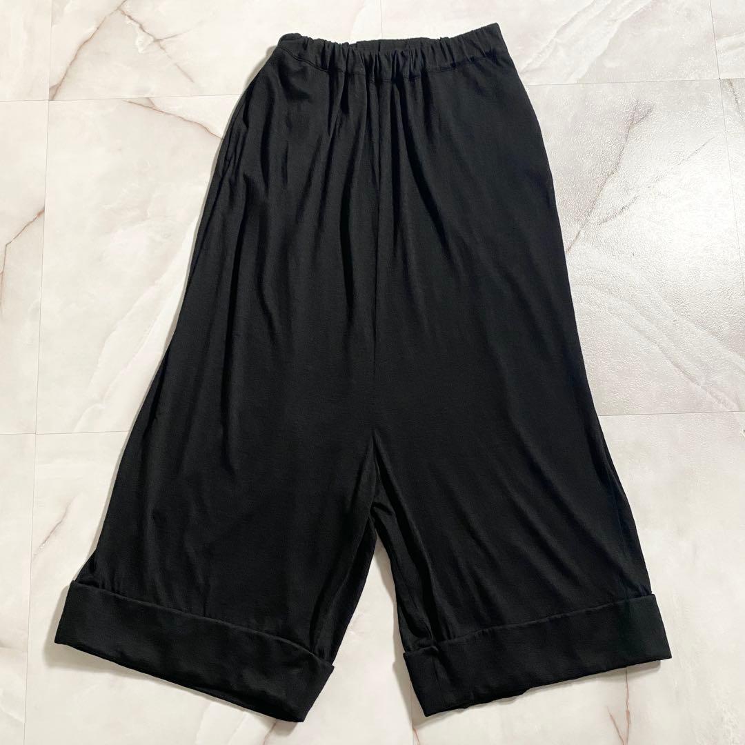 A15988 ジュンヤワタナベ 21SS ジャージーサルエルパンツ　黒 S