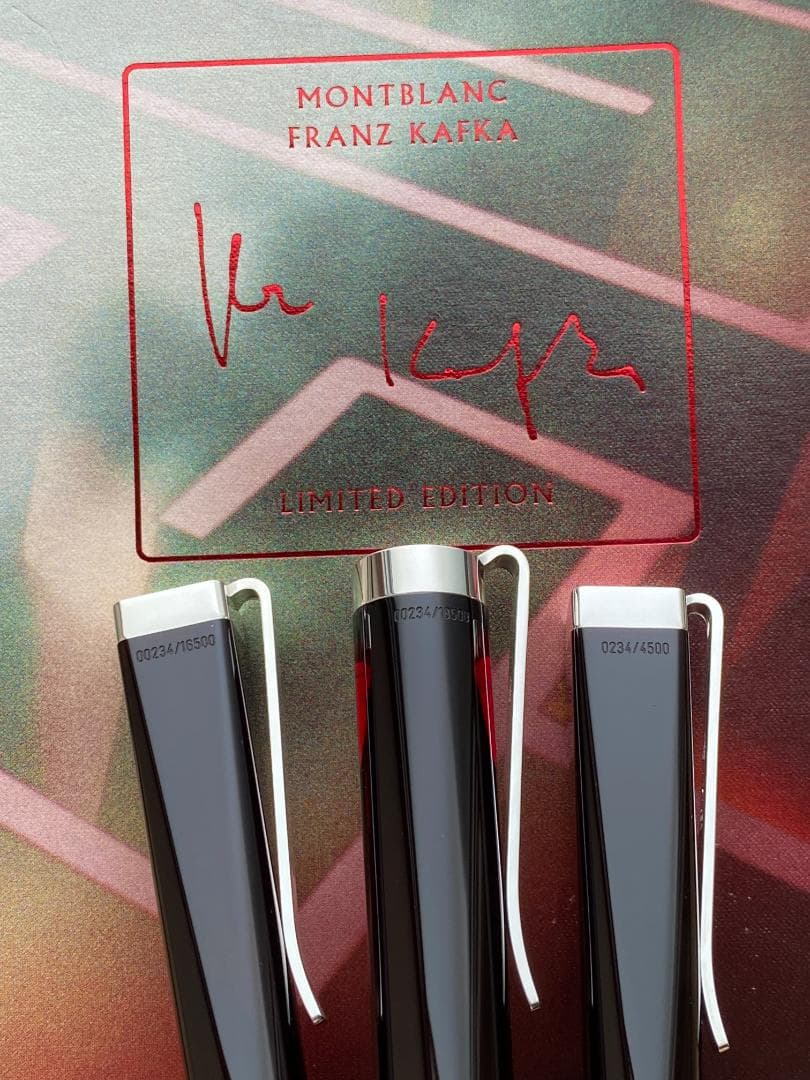 超美品3本セット モンブラン 作家シリーズフランツ・カフカ925シルバー