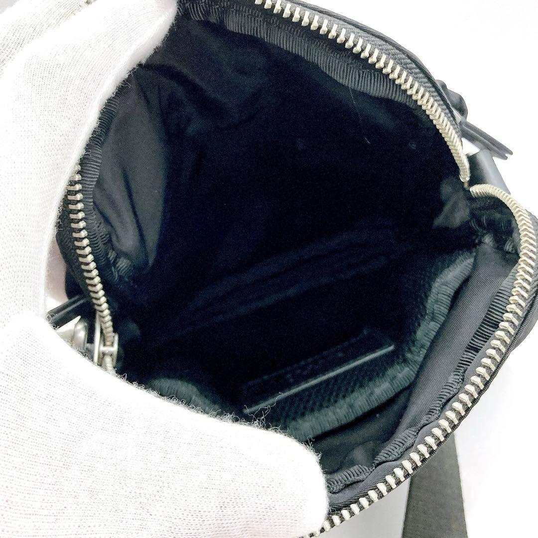 未使用級✨AMI PARIS アミパリス ショルダーバッグ ブラック ナイロン