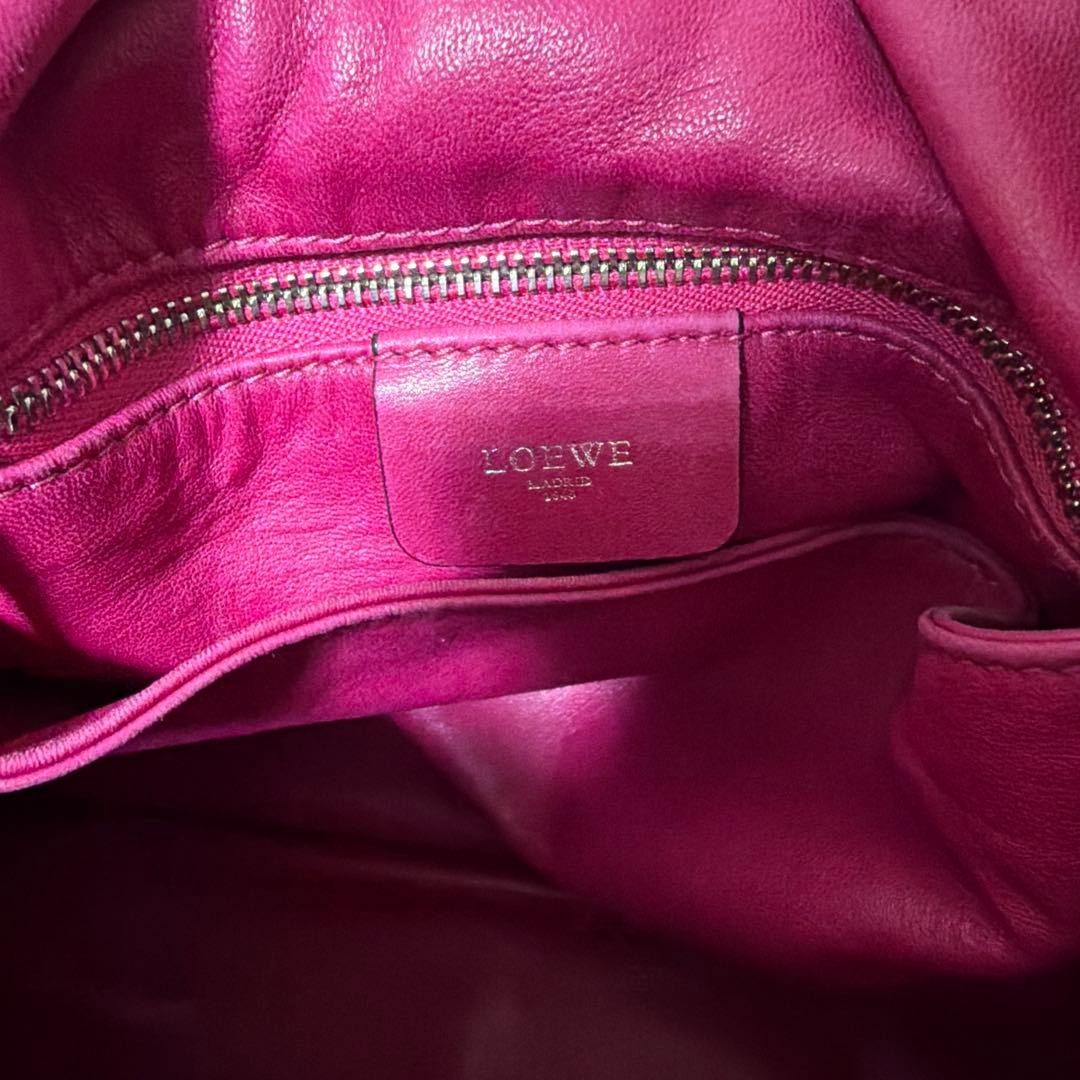 超希少 LOEWE VINTAGE PINK Python フラメンコ バッグ