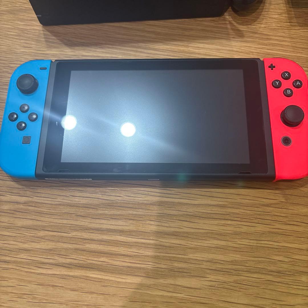 【新型箱付き】ニンテンドースイッチ　本体　付属品完備　ネオンカラー　付属品完備