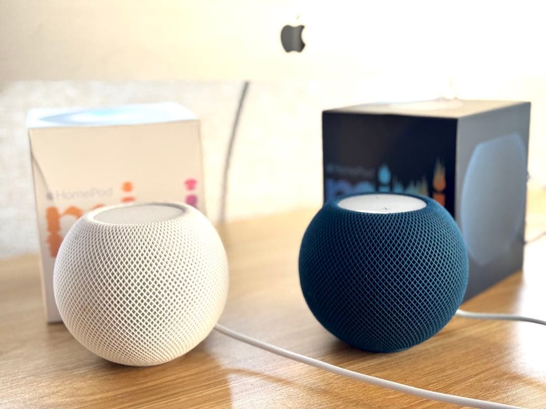 Apple HomePod mini ホワイト・ブルー