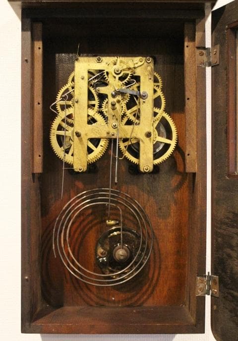 精工舎 SEIKO アールデコ ガラスの振り子 掛け時計 柱時計 アンティーク