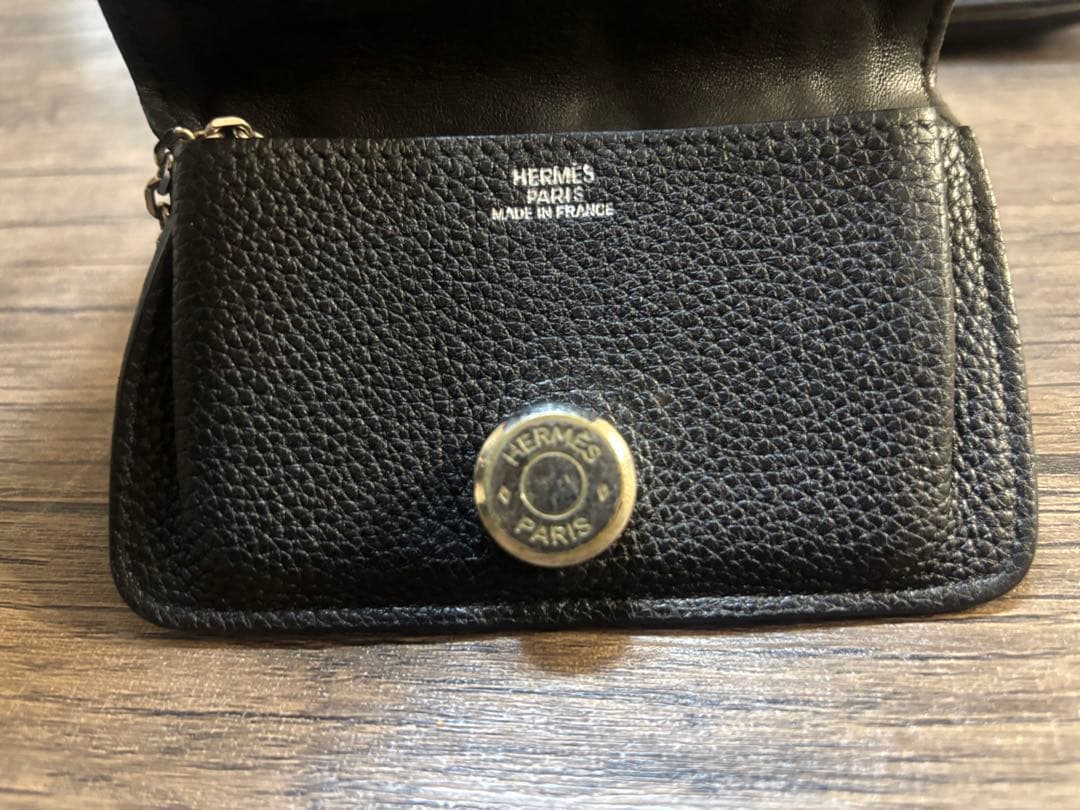 し*0様 【HERMES】ドゴン　コンパクト　ケース　キーケース　ブラック