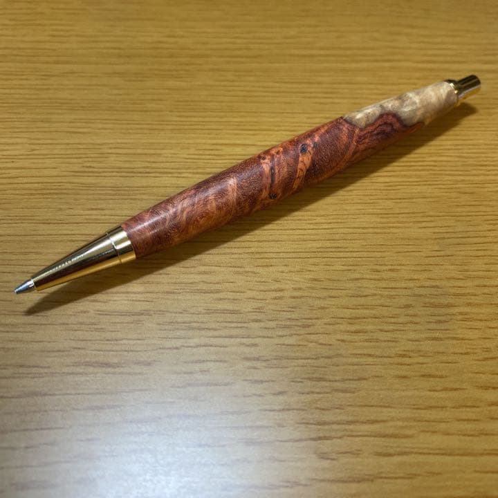 こぶた工房 極上花梨紅白瘤杢 シャーペン0.5 人気