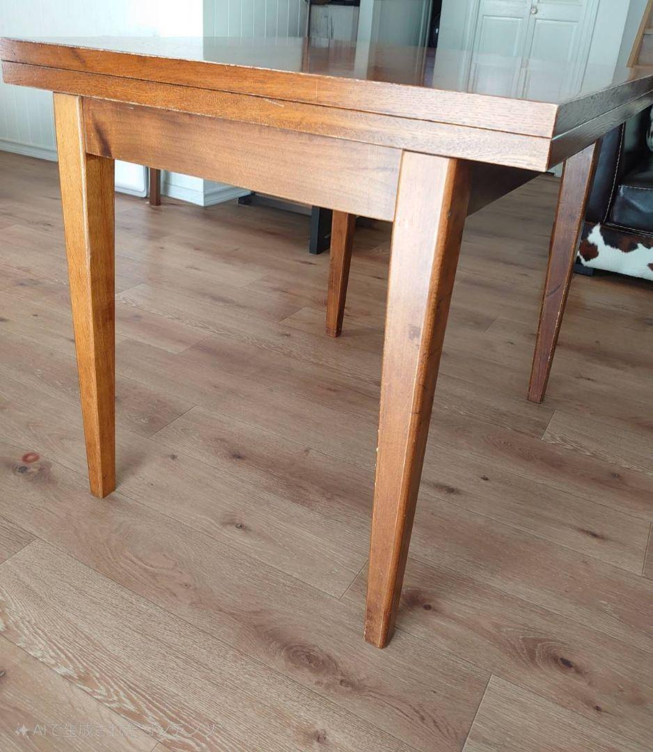 【直接受け渡し】 アンティーク伸長式ダイニングテーブル