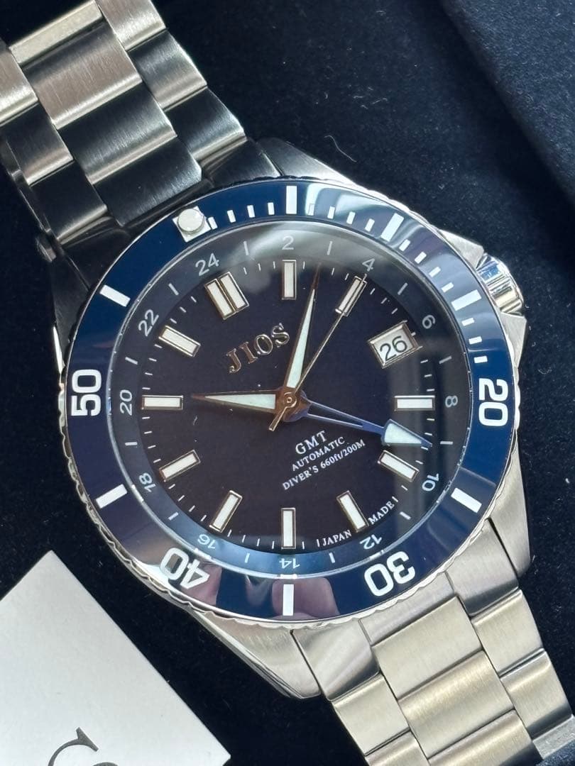 ひ*。様 メンズ機械式腕時計　JIOS GMT DIVERS 104 ダイバーズ
