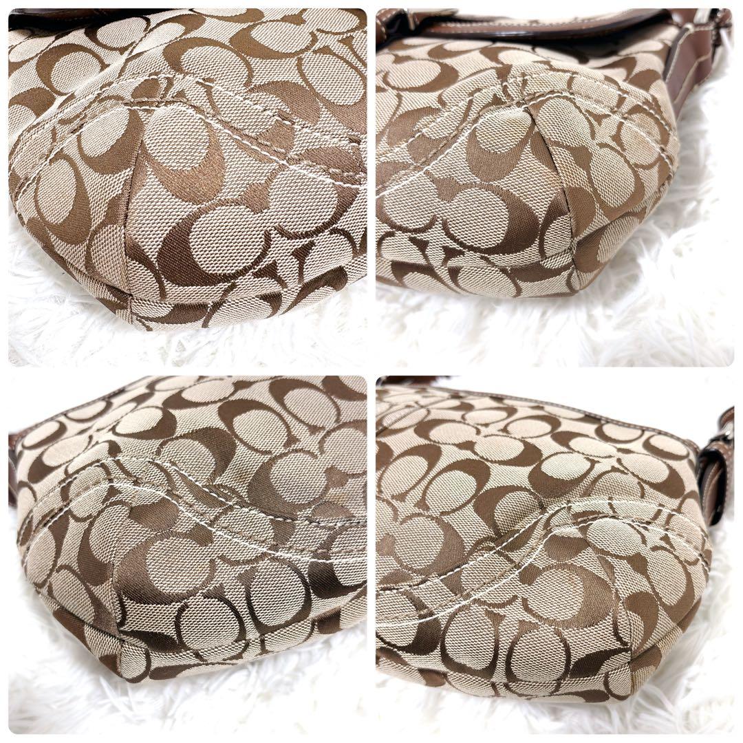 COACH コーチ ソーホー ワンショルダーバッグ レザー キャンバス ブラウン