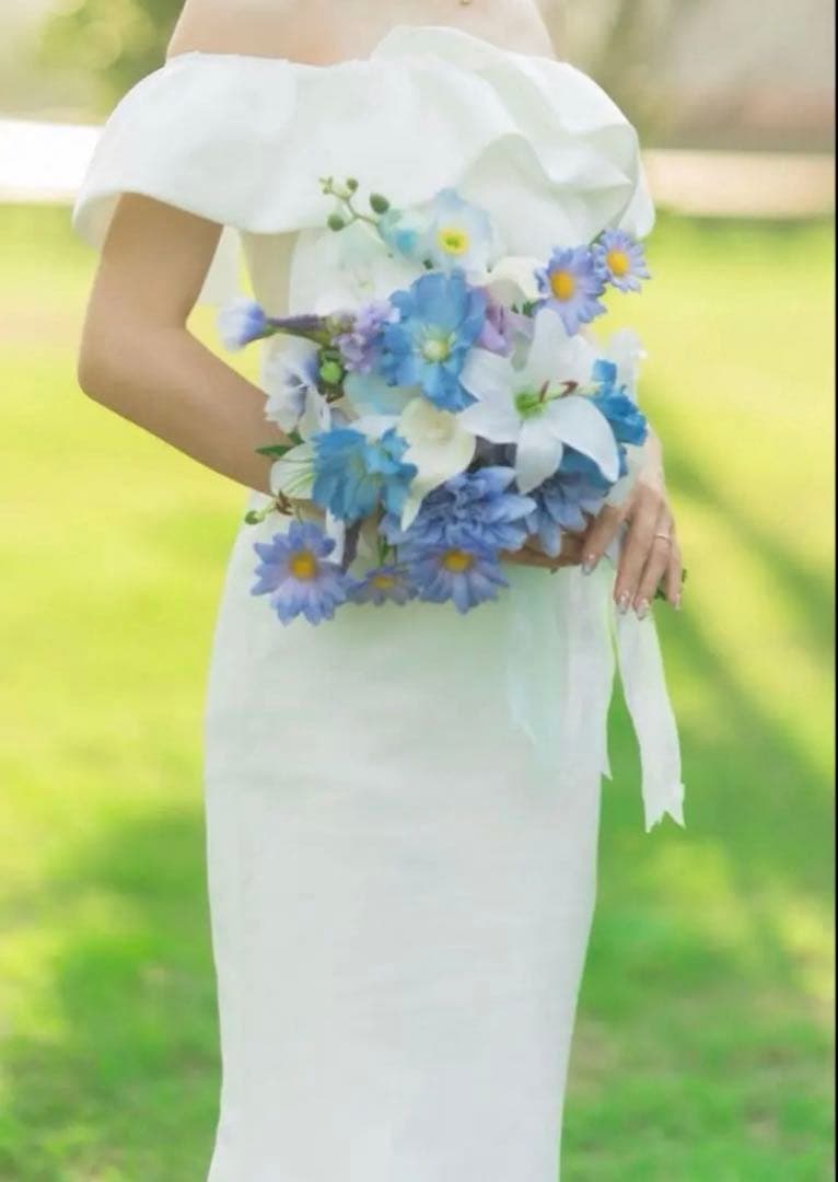 ドレスプロダクション　ウェディングドレス　オフショルダー