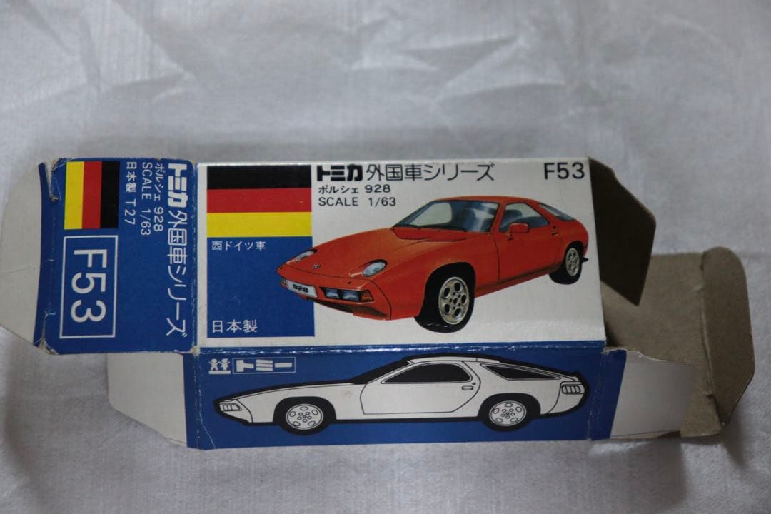 日本製　トミカ　外国車シリーズ　ポルシェ　928 F53