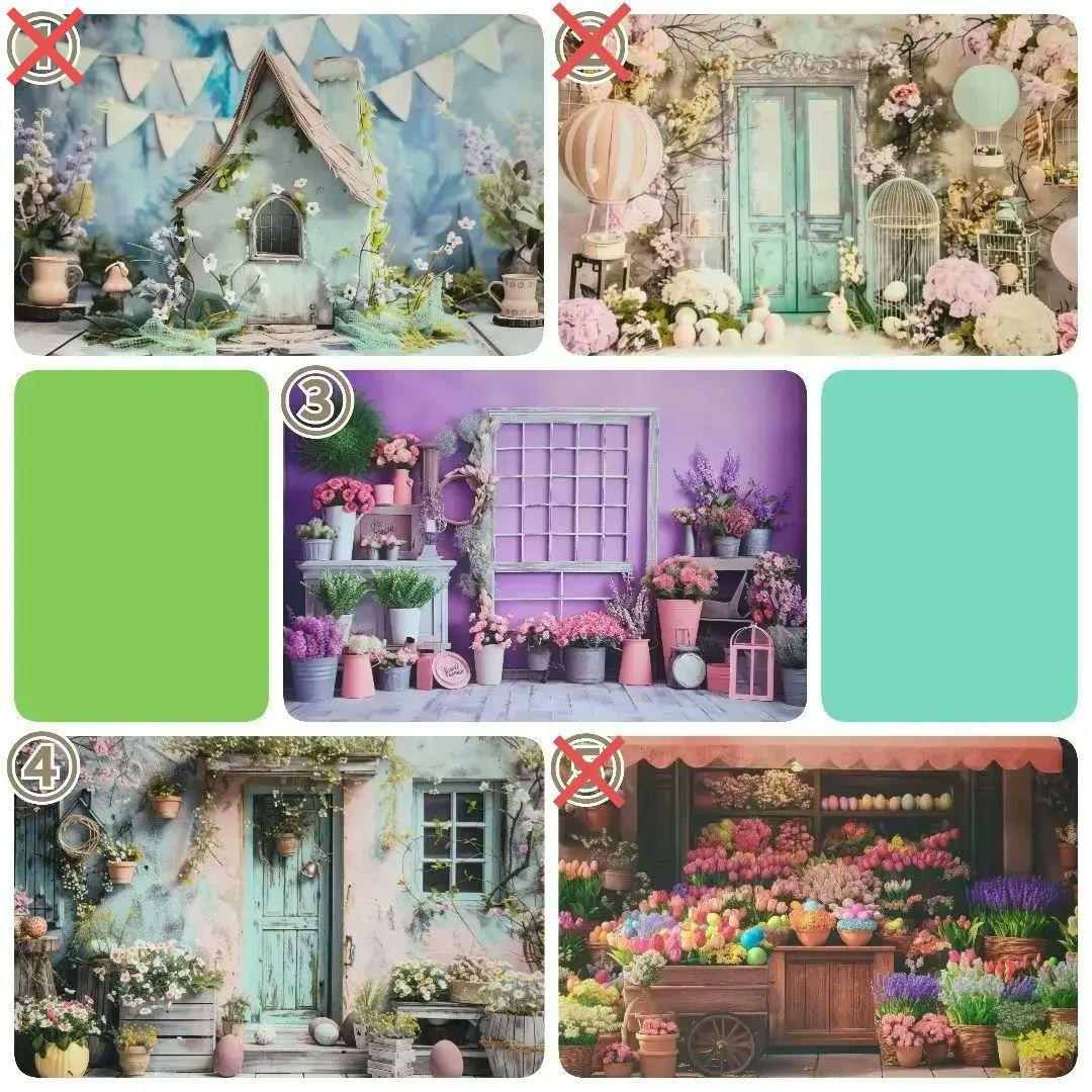 背景布【春P】サンプル ペット、トリミングサロン撮影用フォトブース