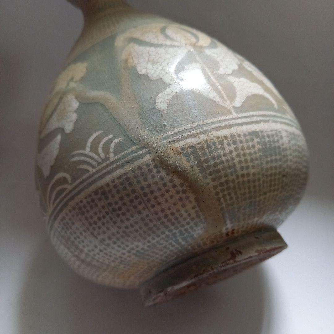 李朝 粉青沙器 徳利 高さ25㎝