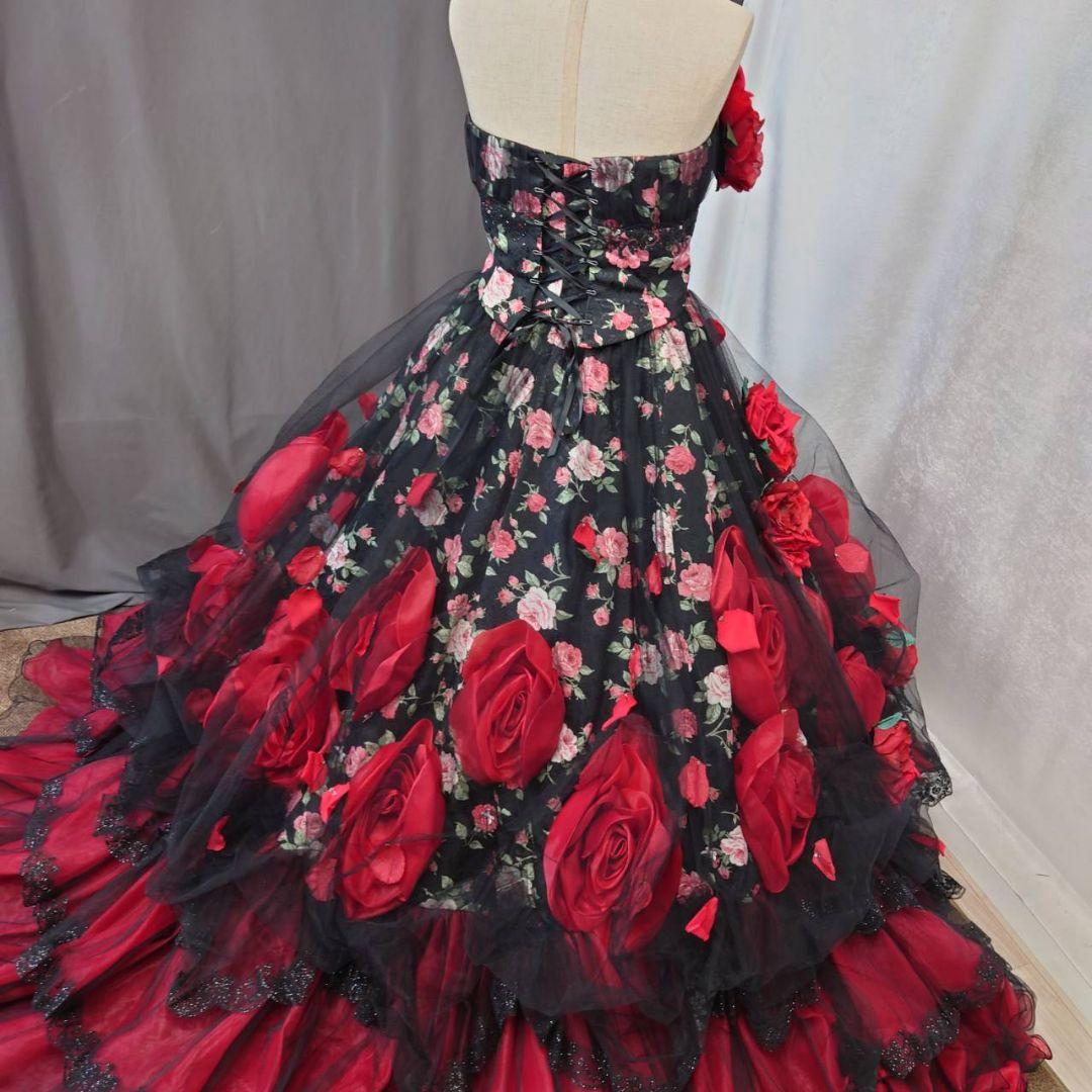 再入荷★13-15号サイズ★クラウディア高級カラードレス