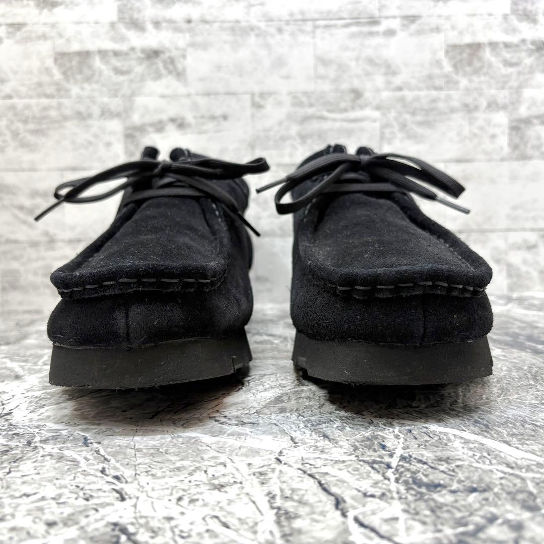 美品✨ クラークス ワラビー 25.5 ゴアテックス GTX ブラック スエード