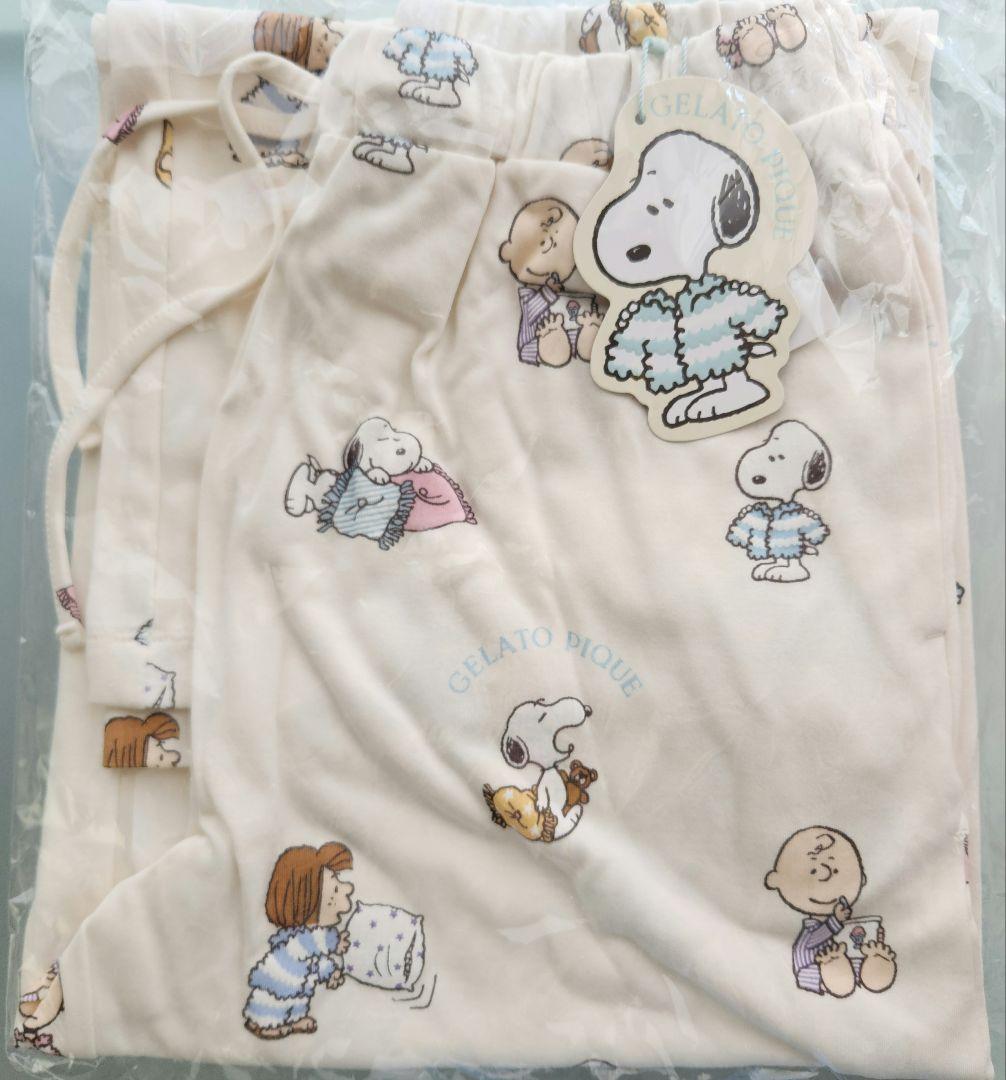 gelato pique【PEANUTS】オリジナルアート 総柄ロングパンツ