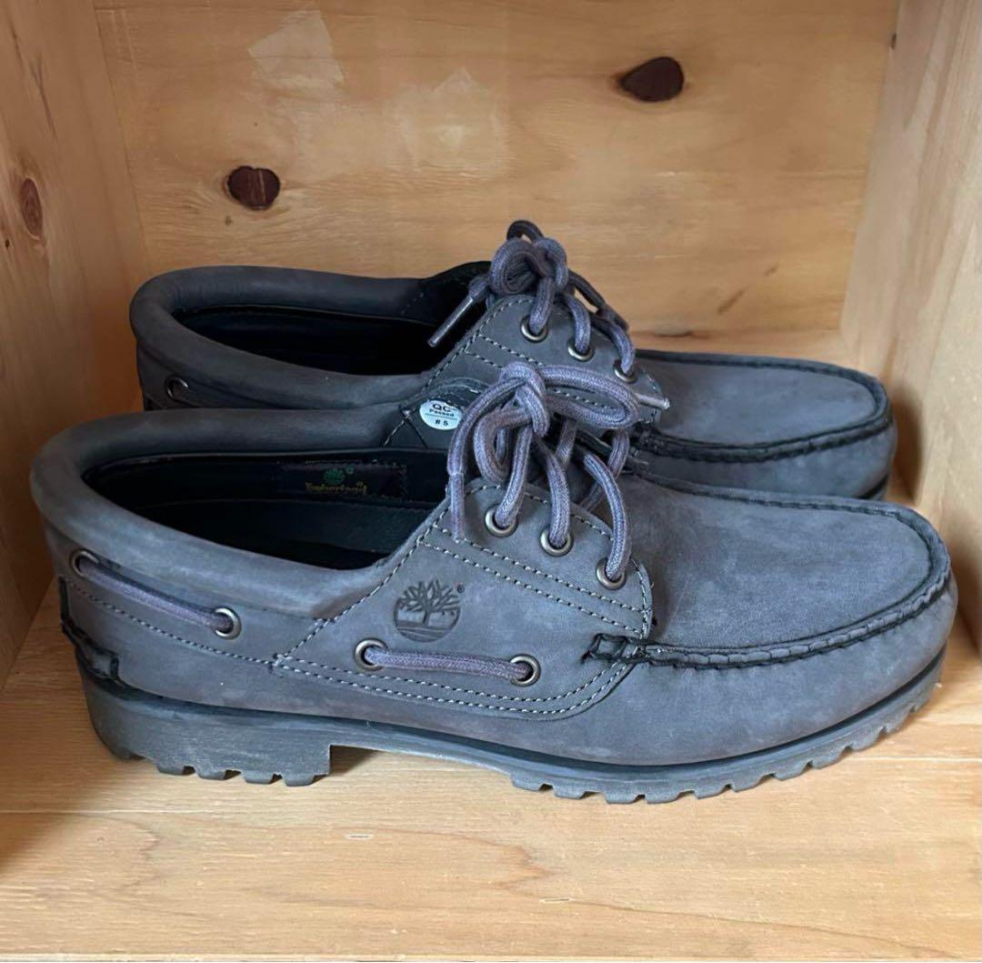 Timberland 26cm Dグレー デッキシューズ ティンバーランド