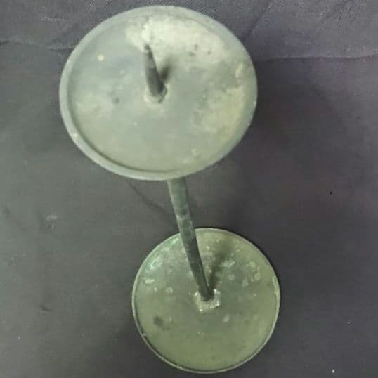燭台　銅製　大型　高さ約59cm　キャンドルスタンド　アンティーク　骨董　ウラ1
