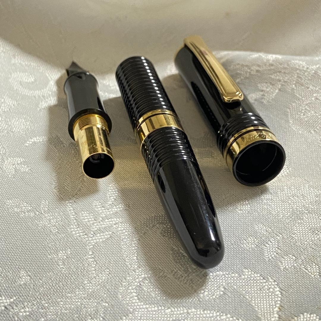 万年筆 PLATINUM #3776 ギャザード 初期 14K 太字