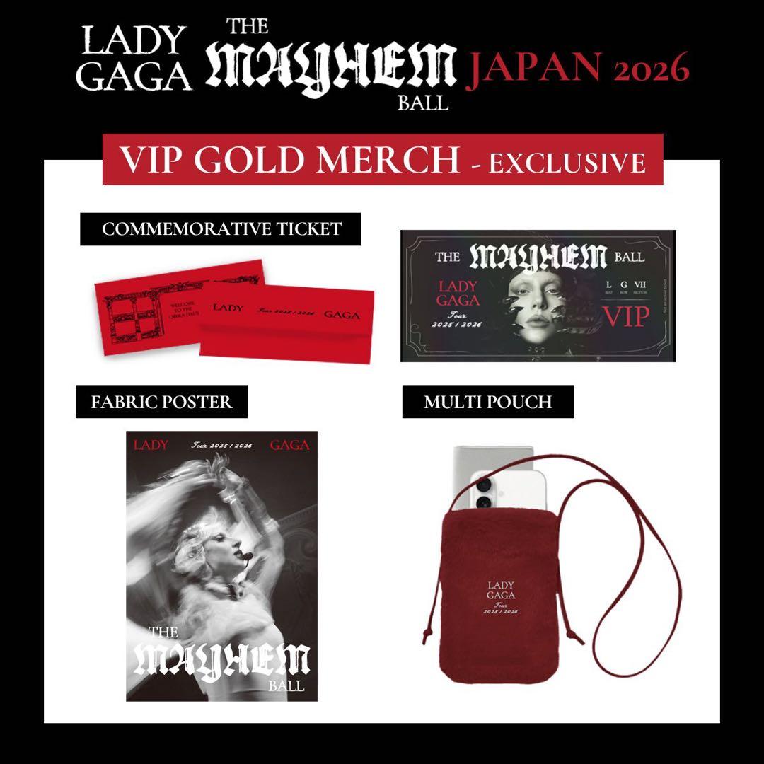Lady Gaga ライブ VIP Gold ガガ グッズ 特典 - メルカリ
