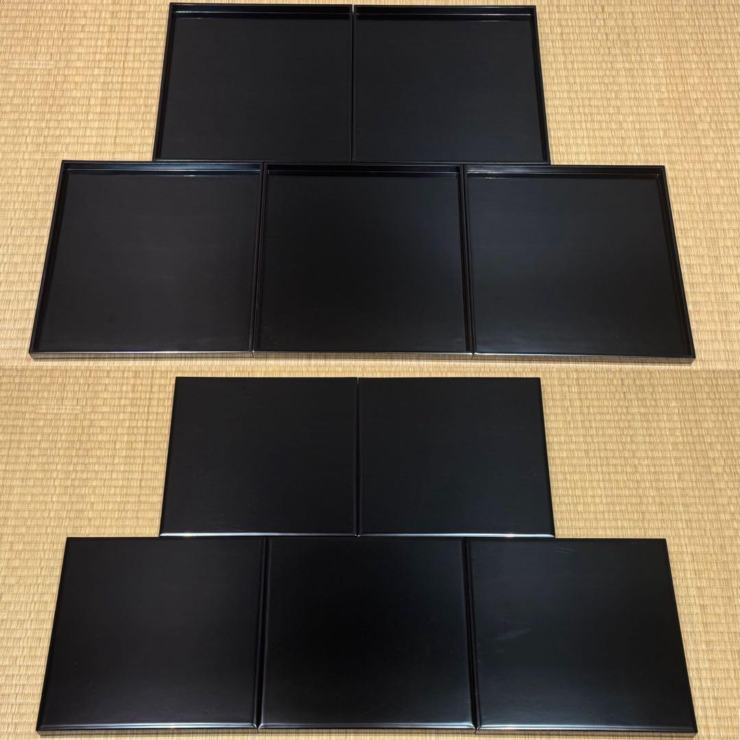 輪島塗 塗師 角藤弘悦 懐石道具 五客揃 共箱 引き盃 盃台