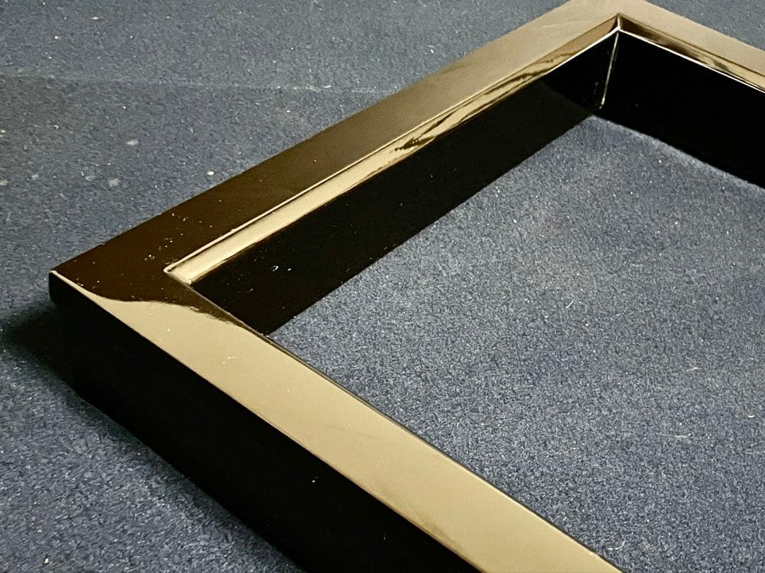 未使用 美品】「祖」 輪島塗 真塗 炉縁 共箱 茶道具 （1029い1）