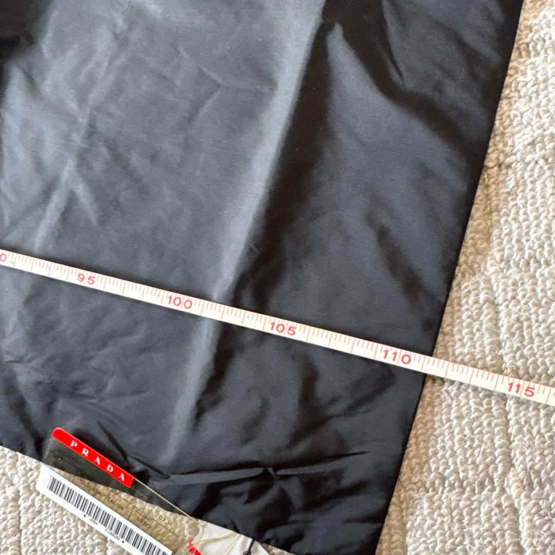 PRADA ブラック レッグウォーマー ナイロンマフラー