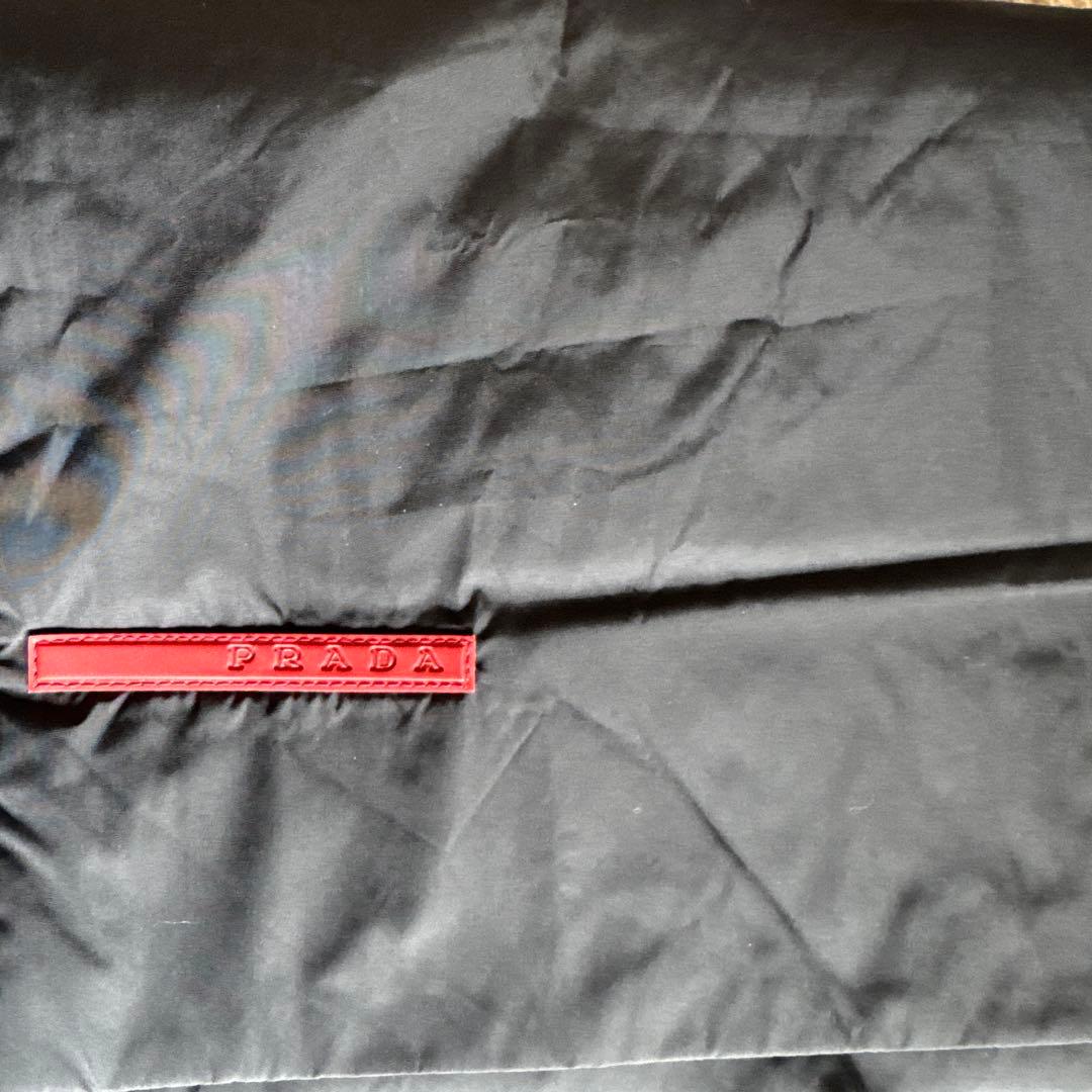 PRADA ブラック レッグウォーマー ナイロンマフラー