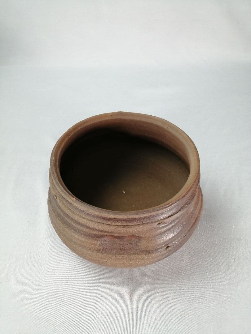 茶道具】古常滑建水 茶人花押朱書き直判 建水118