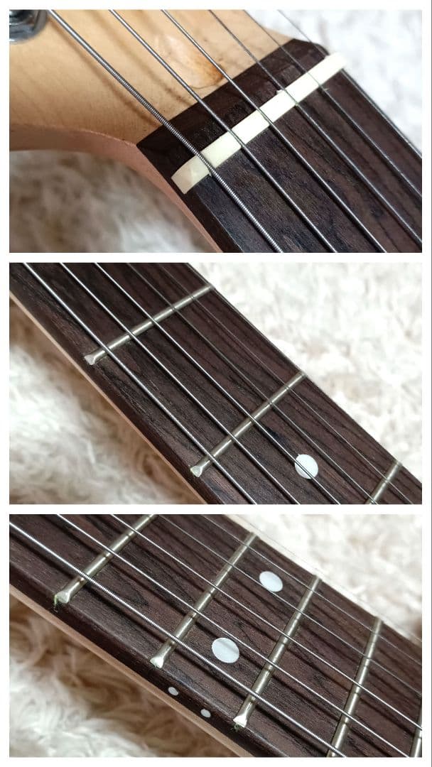 良品 パープル 紫 初心者 ビギナー エレキギター ストラトキャスター