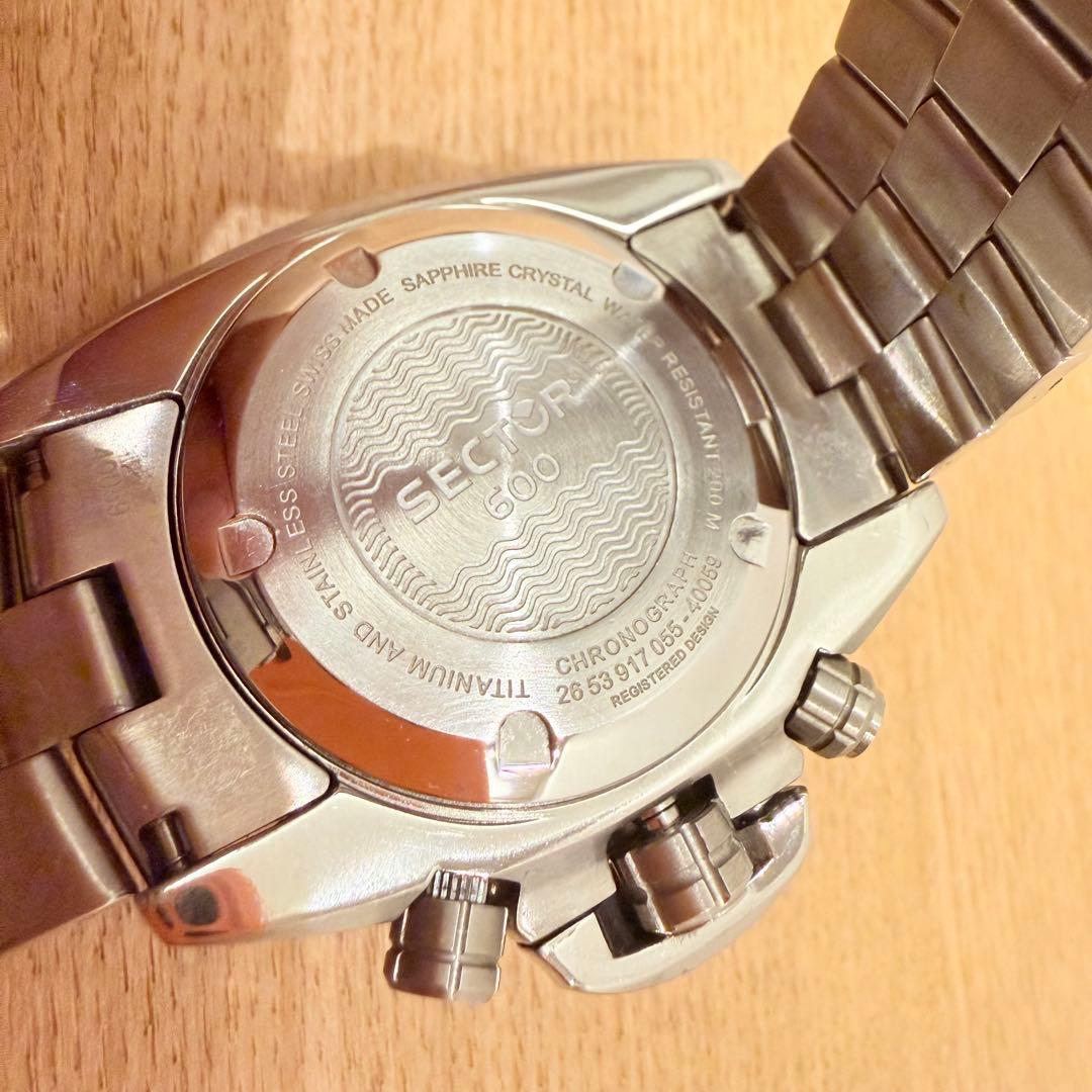 SECTOR 600 クロノグラ チタン 腕時計 セクター Titan