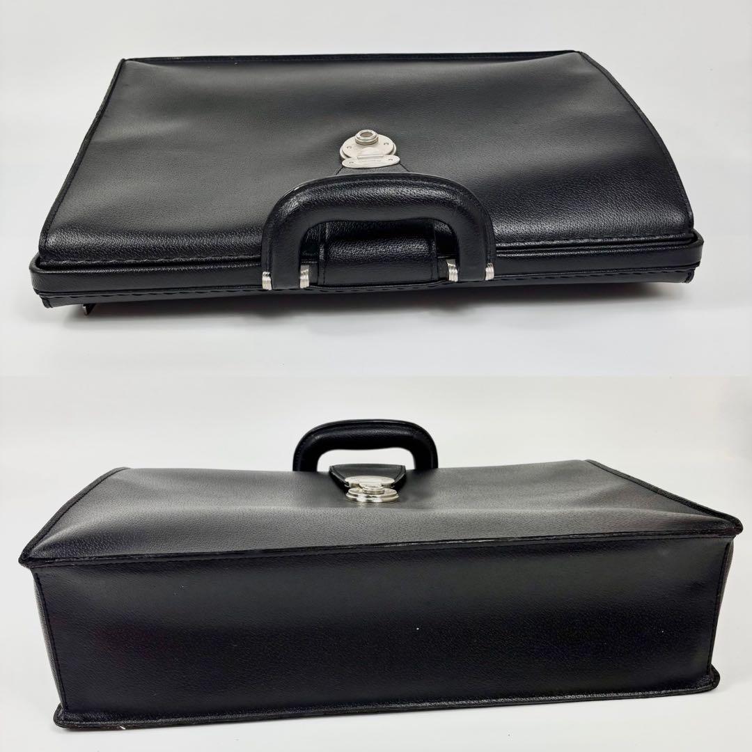 【希少】Aquascutum ダレスバッグ 本革 黒 ブリーフケース