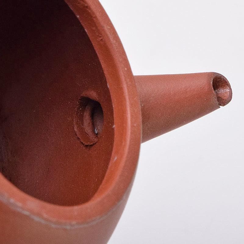 中国　中国宣興銘　紫砂　朱泥　急須　茶壷　一對　V　R8965