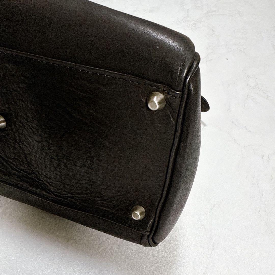 yu ✨M.U.L　オイルレザー　ショルダーバッグ　2way ブラック