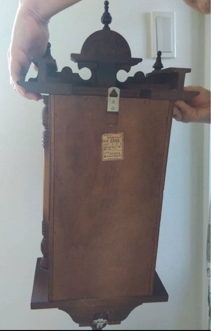 ぜんまい式振り子掛け時計