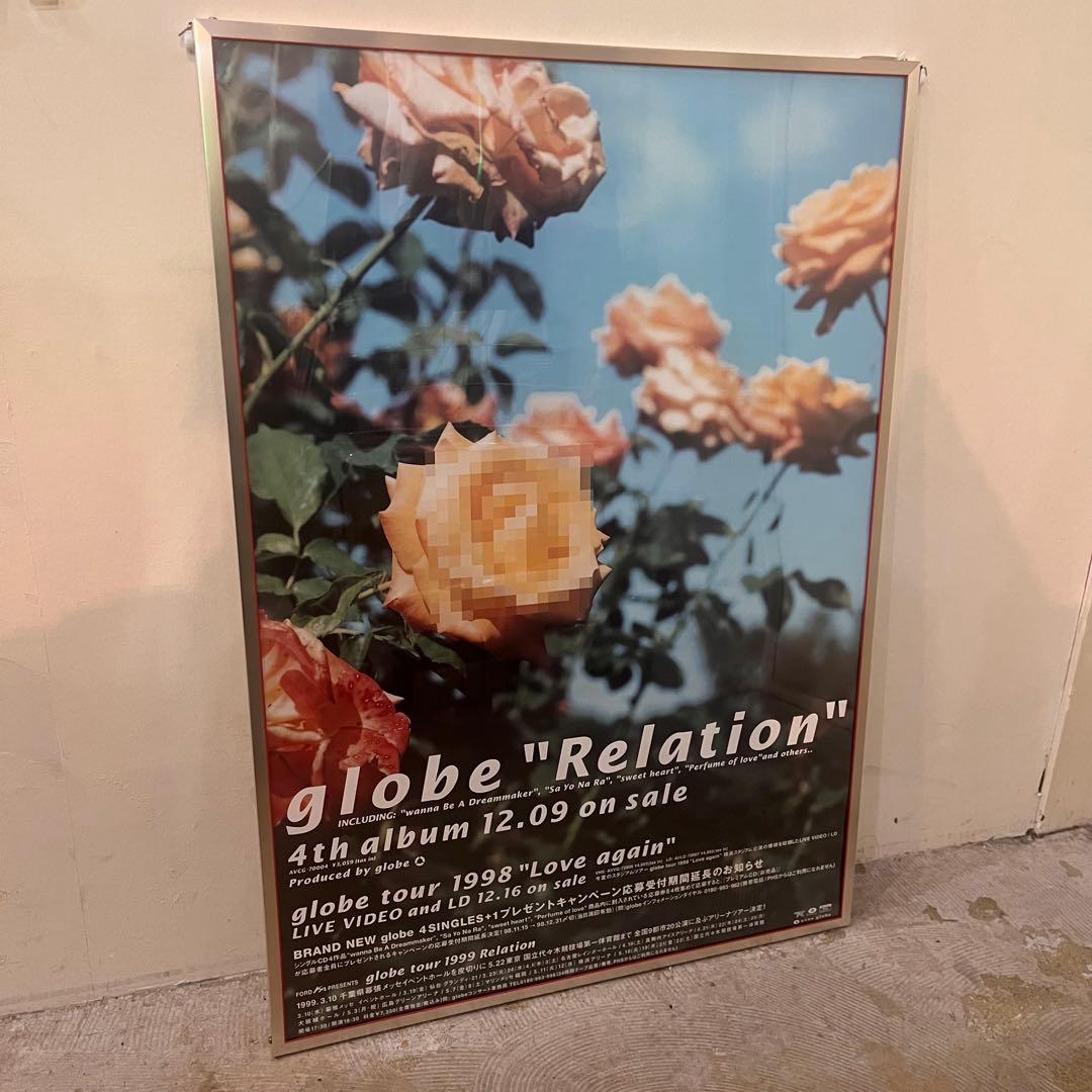 globe \"Relation\" B2ポスター※フレーム付き 希少 販促 レア