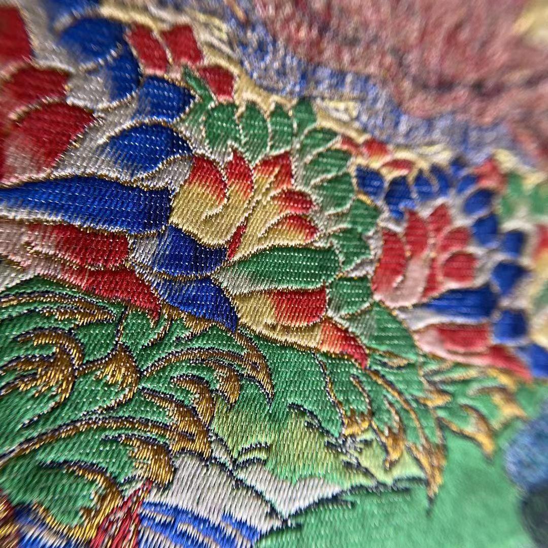 チベット タンカグリーンターラ菩薩 緑度母 刺繍 織物 骨董品 珍蔵品