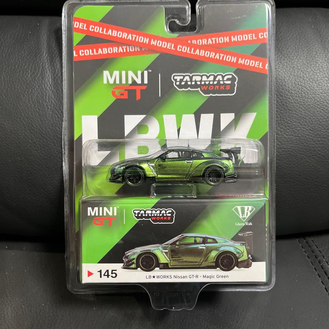 2台セット ミニGT ターマック LBWK R35　ウラカン マジック グリーン