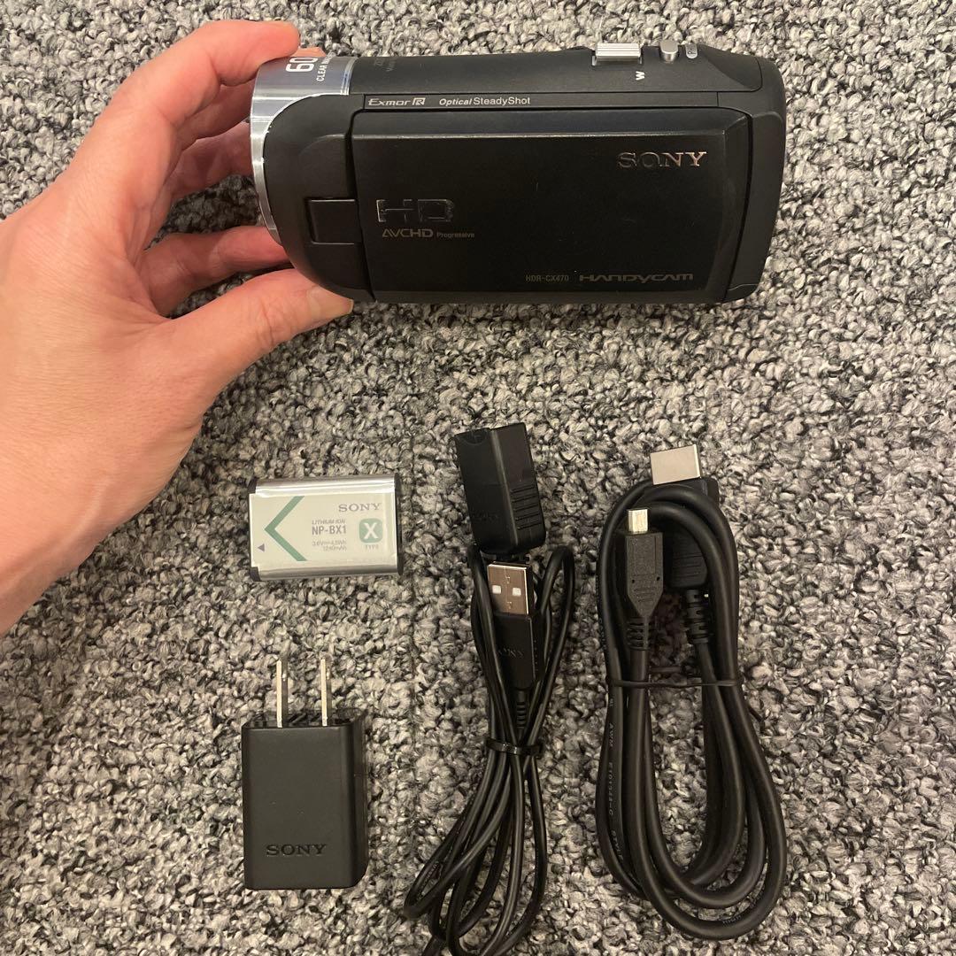SONY HDR-CX470 ビデオカメラ　別売アクセサリー付