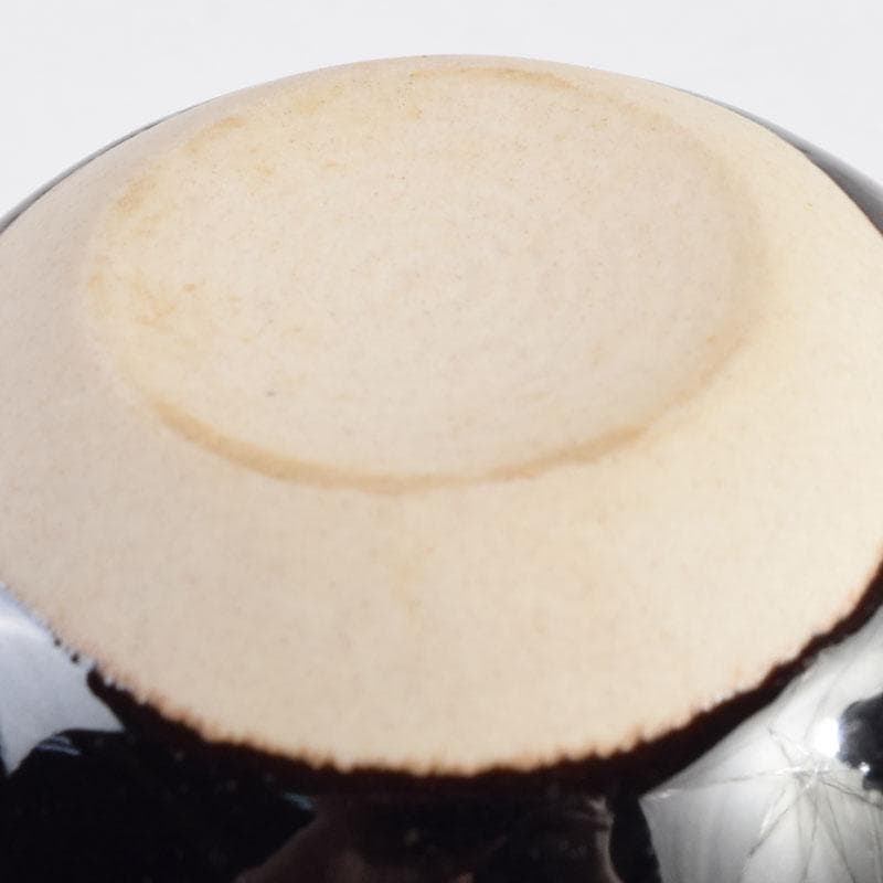 茶道具 古瀬戸 加藤藤山作 文琳茶入 仕覆付 共箱 V 8857