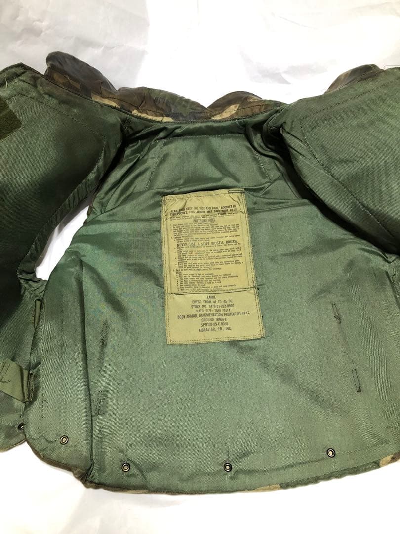 PASGT アーマー ボディアーマー 実物 米軍 後期型 防弾 防災 本物