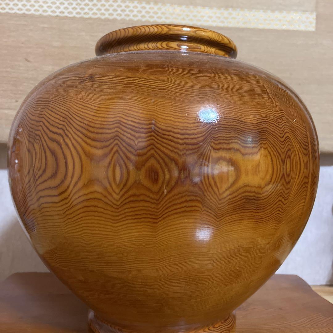 屋久杉 壺と台セット