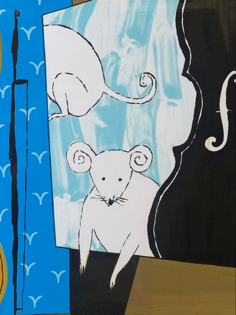 池田満寿夫 【鼠】 リトグラフ 直筆サイン エディッション44/150