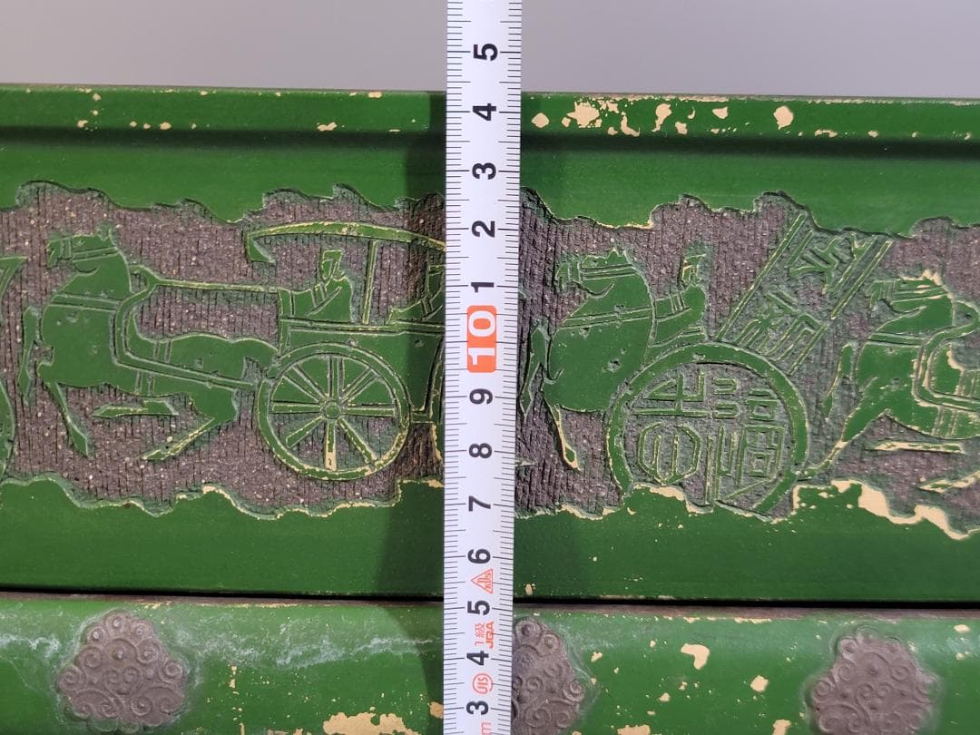 中国美術 紫泥 古代騎馬紋 花盆 植木鉢 台付 在印 DT410