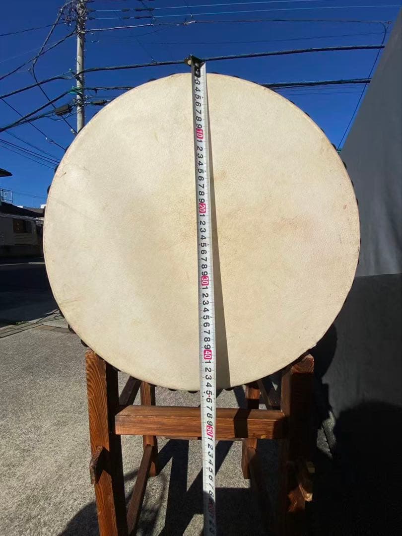 和太鼓鼓面】約47cm【胴高】約60cm和太鼓と太鼓台の
