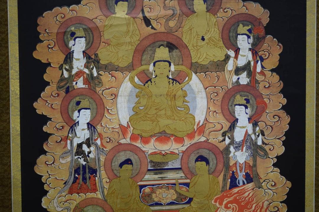 複製/作者不明/十三佛図/工芸/布袋屋掛軸HG-1