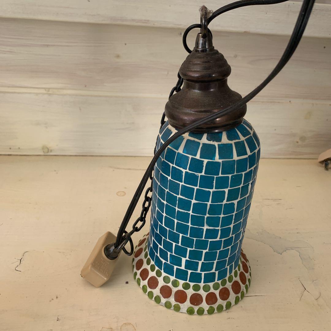 カラフルモザイクライト 高品質 カラフルモザイク 5連トルコランプ