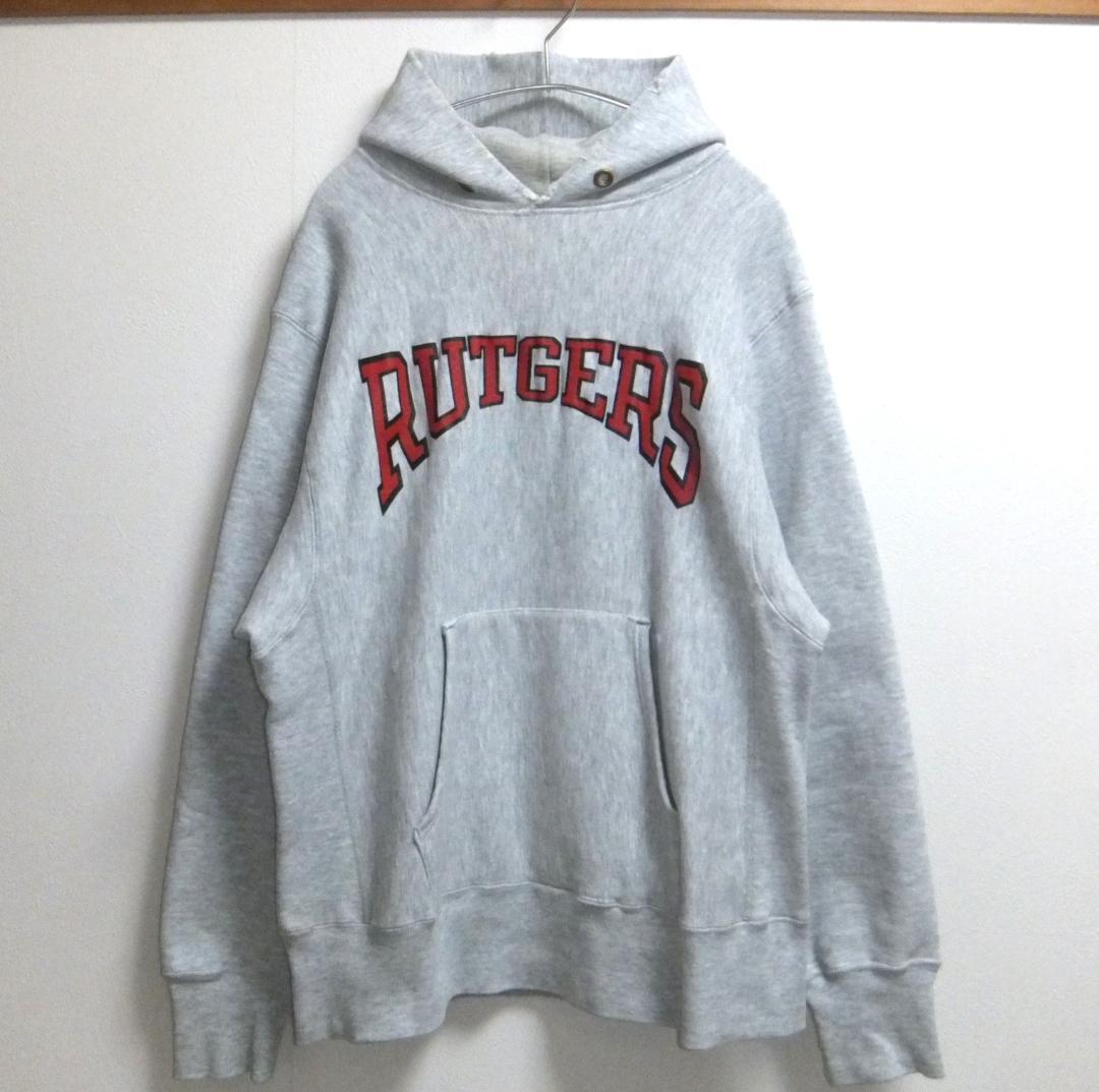 80sチャンピオントリコタグ小フードUSA製リバースウィーブパーカー