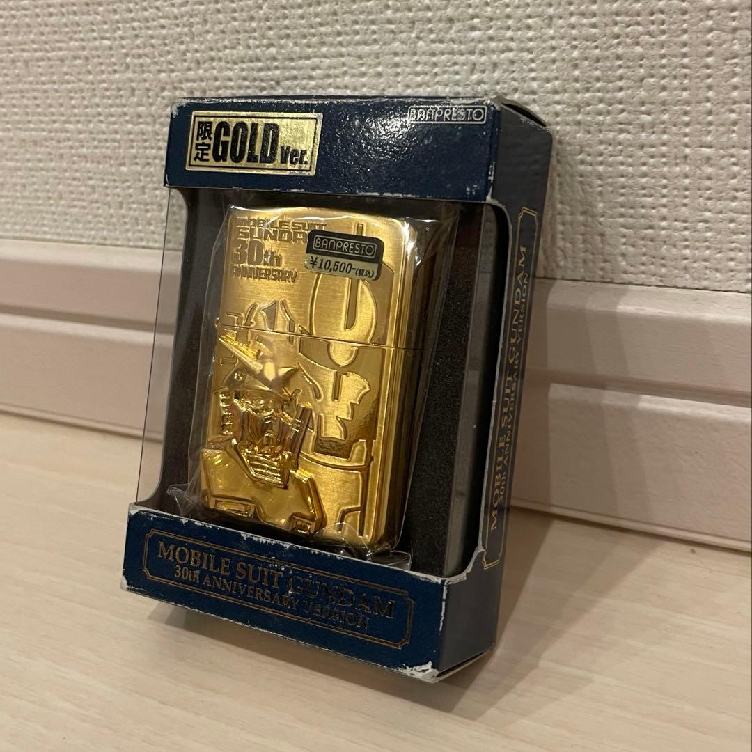 ガンダム ZIPPO 30周年 シャア ザク ゴールド