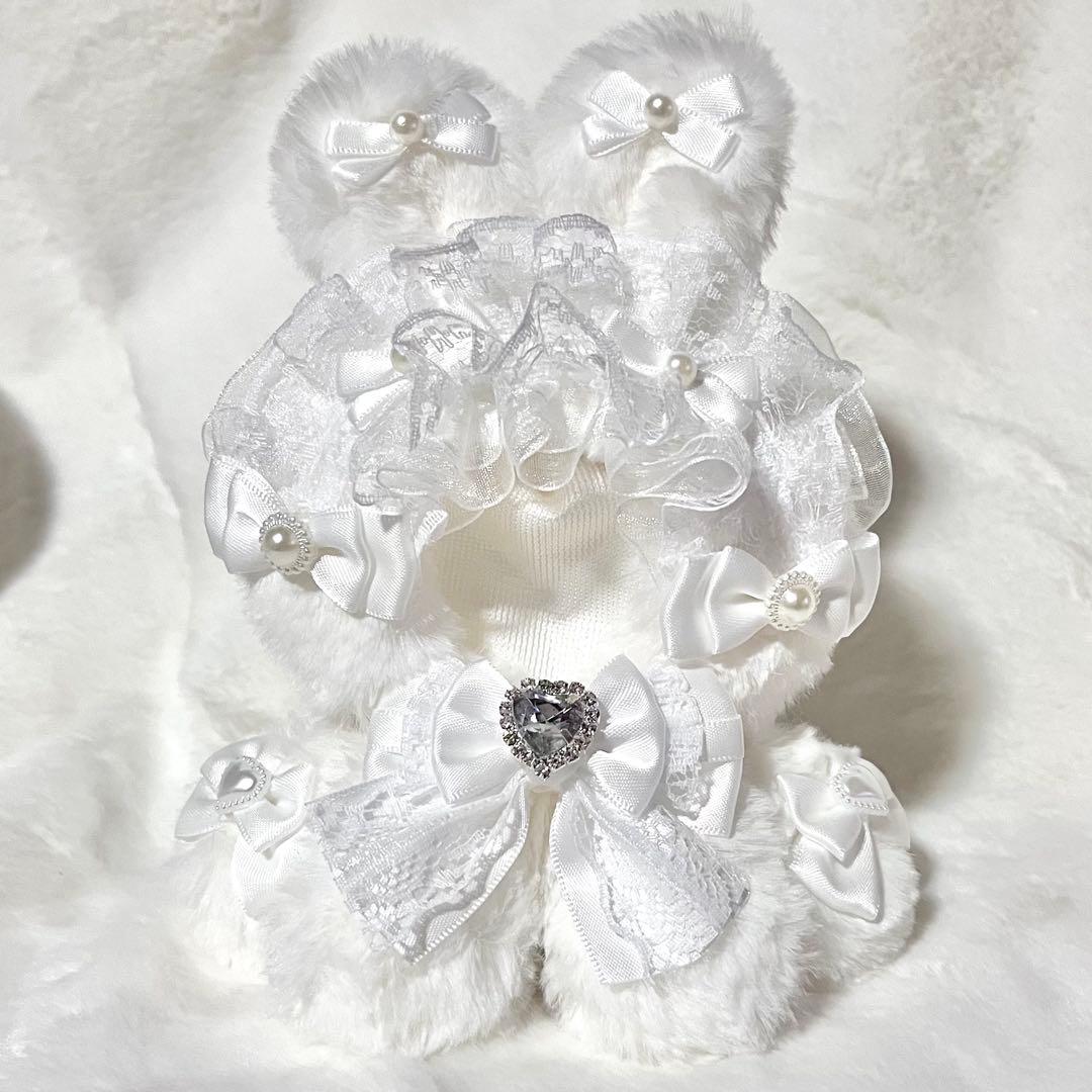 ぬい服 着ぐるみ にじぱぺっと 10cm 11cm おすわり うさぎ 水色 ぬい服